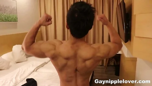 Craving Every Curve: Asian Hunk Sucks Licks Ripped Nipple Beef, Adores Divine Muscles –