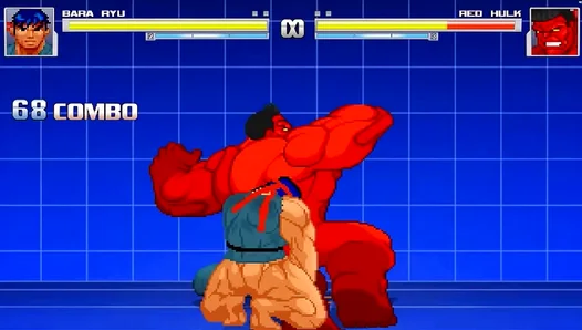 Steamy Showdown: Ryu Claims Hulk Reds Muscular Ass in Intense Yaoi Threesome – XXX 18+