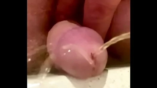 Intimate Close-Up: Hungry Boy Devours Leaky Load from Cute Small-Cock Buddy