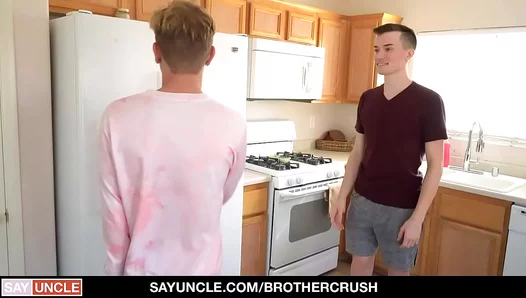 Steamy Stepbrother Encounter: Switching Gaming Controllers for Sizzling Gay Sex in the