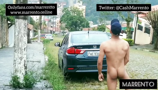 Marrentos Impromptu Street Show: Exposing His Thick, Aching Hard-On for All to See – 18+