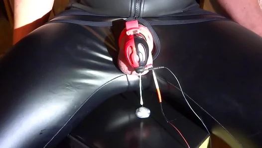 Electrifying Pleasures: Hands-Free Climax Ignited by Chastity Devices in Intense Bondage
