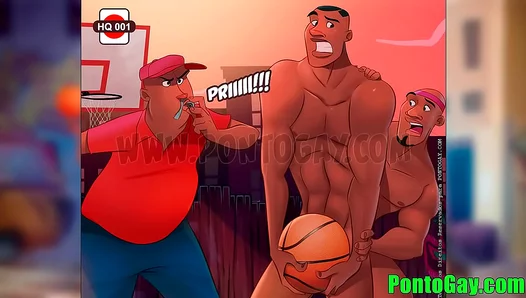 Intense Workout Frenzy: Hunky Ballers Sizzle in Steamy Gay Sex Scenes – 18+