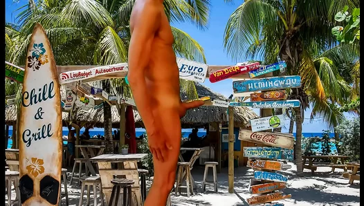 Tropical Temptations Tight Hole Treat: Hands-On Masturbation of His Slick Untrimmed Cock
