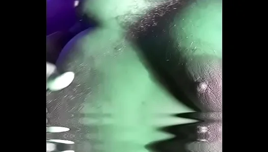 Big Black Buddies Play with Each Others Plump, Perky Nipples
