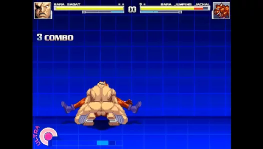 Steamy Yaoi Battle Ignites into Raging Gay Lust: Jackals Muscles Dominate Sagat – MUGEN