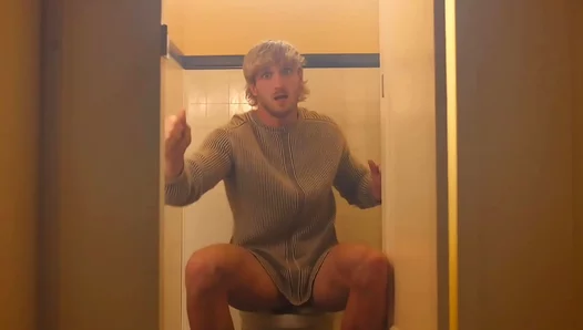 Logans Steamy Shower Orgasm: Moaning Loudly on Thick Dick – XXXGayScene 18+
