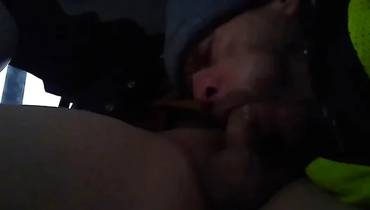 Daddys Morning Blow Job Bonanza: Cumming Hard in the Car