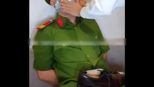 Seething Desire Ignites as Uniformed Vietnamese Officer Kha Phan Thien Brings the Heat –