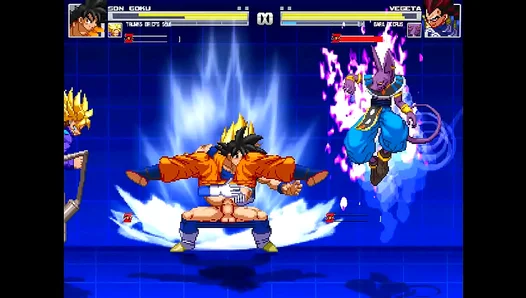 Steamy Frenzy: Trunks Vegetas Thirsty Rivalry Ignites with Beerus Hungry Eye - GayAnime