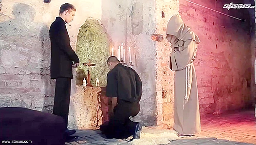 Monastic Lust Ignites: Adrian Svens Scorching Thirst for Each Others Beefy Cocks - XXX