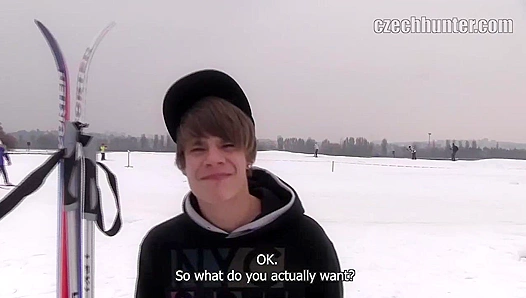 Bieber Lookalike Swallows Load to the Hilt in Lewd Stretch Position - XXXGay 18+