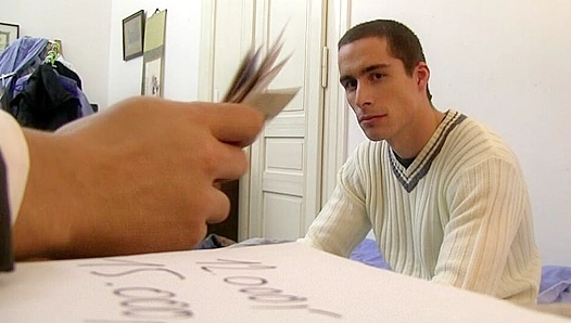 Muscular Debt Collector Dominates Weak-Willed European Twink Over Financial Debts –