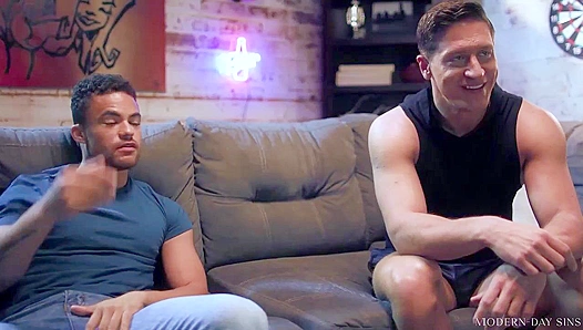 Beaux Flirts with Daltons Tight Buns Before Devouring Him – Sizzling Gay Threesome –