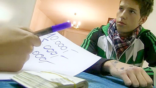 Skinny Debt Twink Sucks Hard To Pay Dirty Dues In Wild POV Blowjob – DebtDandy
