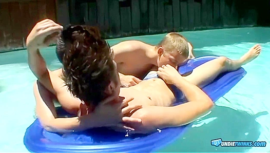 Steamy Retro Romp: Ayden Shane Savoring Kaydens Soaked Underwear in Threesome Delight -