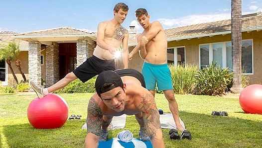 Bareback Neighborly Lust Ignites Between Scott Finn Michael Del Ray – 18+
