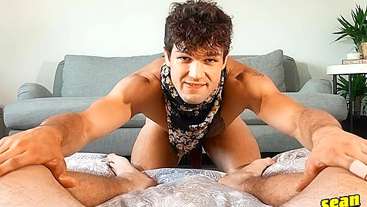 Brysens Curly Headed POV Sucks Rides Seans Thick Cock – First Time Sean Cody