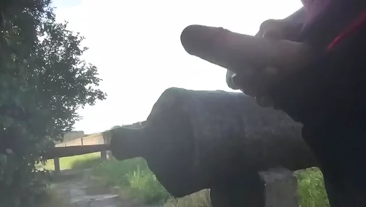 Steamy Solo Encounter Unfolds Against Ancient Stone - GayScene 18+