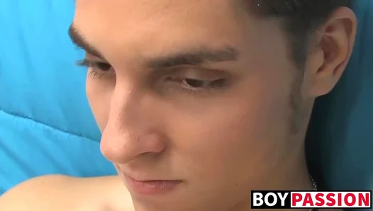 Young Ranys Handsome Face Glows as He Takes on Massive Cock for Thick Load — 18+