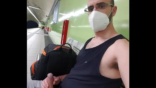 Steamy Subway Scene: Dominant Girl Claims Her Mans Ass on the Ride