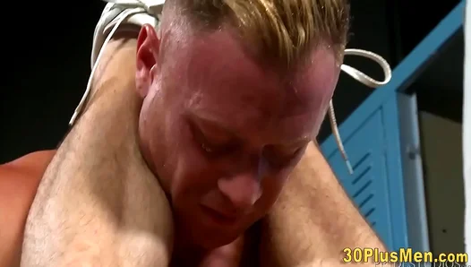 Jock Locker Lust: Hung Throat Banged Raw in Steamy Gym Sessions - GayScene 18+