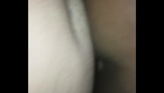 Steamy Threesome: Brunette Enjoys Neighbors Rugged Cock Up Close
