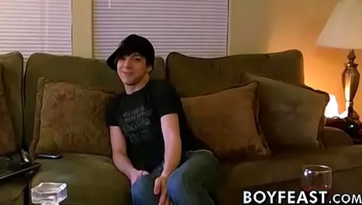 Emo Teens Wild Thirst for Cock Leads to Drenched Blow Job and Rough Bareback Fuck