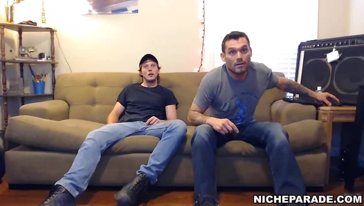 Caught Unaware: Straight Neighbors Unexpected Sofa Show - Amateur Gay Spontaneity 18+