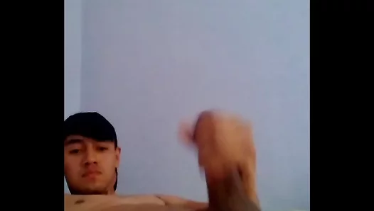 Young Latino Twink Teases and Tames His Throbbing, Hung 18-Incher in Scorching Self-Love