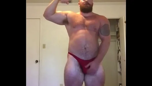 Ripped Physique on Full Display: Thick Cock Swells as Muscle God Works Up a Sweaty, Dirty