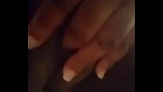 Ebony Seductress Moans in Bliss as She Plays with Her Soaking Wet Vagina