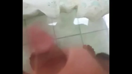 Steamy Bathroom Solo: Jacobs Hot Hands Work Over Aching Cock