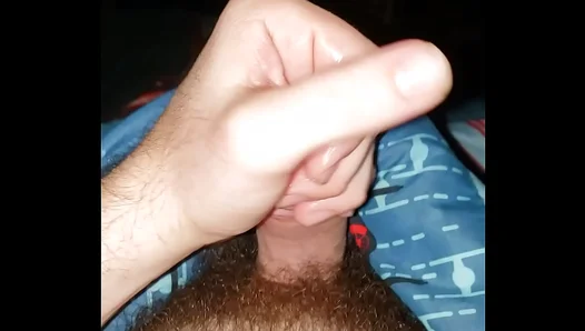 Relishing Late Night Solace: Youthful Hands Work Magic as He Shoots a Fiery Load