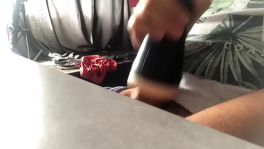 Riding Fake Ass Bliss: Virgins Anal Orgasm from Plumping Prosthetic - HotNSA 18+