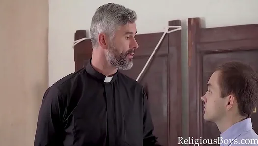 Priestly Passion: The Steamy Rite of Young Altar Boys Raw Defilement - 18+