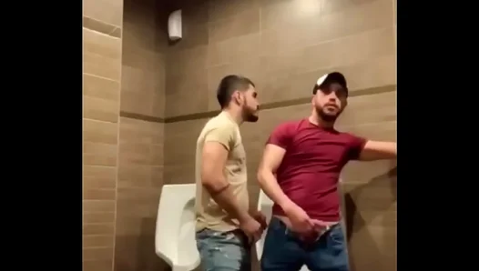 Steamy Shower Showdown: Hung Dudes Get Off in the Close Quarters of a Public Restroom –