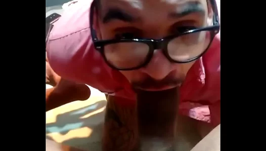Geeks Steamy Self-Servicing Sucks Cock into Ecstasy – 18+