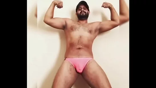 Muscular Arab Stud Shows Off Thick, Unsheathed Meat in Snug Swim Trunks - InstaHeat 18+