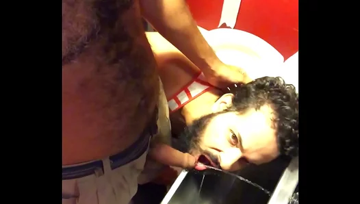 Golden Glory: Steamy Piss Shower in the Stall - Gay Dudes Intense Pee Play – XXXThrill