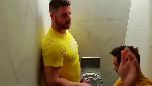 Brawny Bearded Men Engage in Lewd Public Oral Play - Raw Wild Gay Hookup 18+