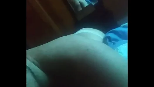 Flaunting in Fishnet: Raunchy Mirror Tease Exposes Hung Amateur - XXXTapes