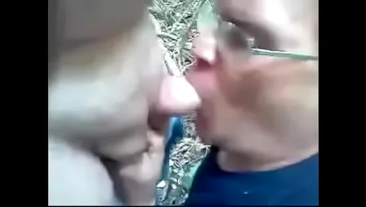 Deep in the Woods, Hung Older Men Face-Fuck Throats Raw – 18+