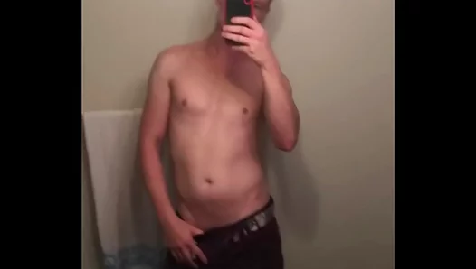 Mitchells Scorching Self-Love Session: A Dripping Twink Masturbation Escapade – 18+