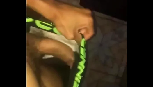 Straight Guys Steamy Secret: Exposing His Massive Boner in Raw Solo Thrusts –
