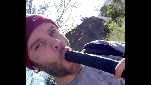Rough Outdoor Fun: Hiking Buddies Get Stuffed with Dildos Amongst Natures Glory – 18+