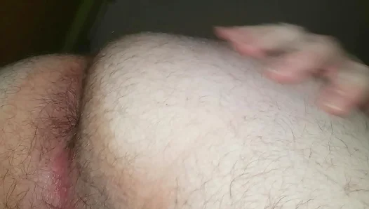 Steamy Rear Action: Chubby Cheeks Wide Open for Naughty Finger Fun Raw Ass Play on