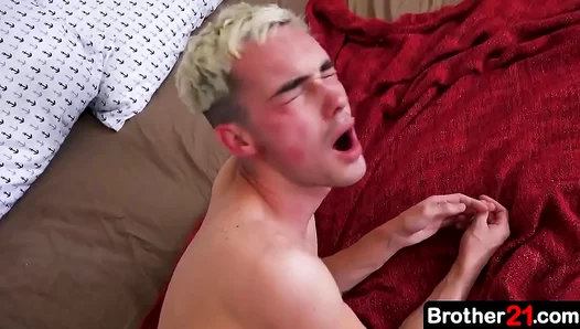 Bratty Stepbrother Gets Pounded Hard by Strict Daddy Figure in Sweaty, Musky Gay Spanking