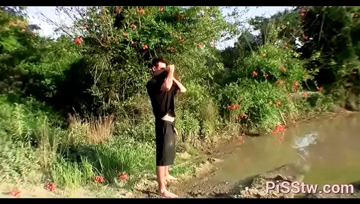 Golden Showers Galore: He Gags Sucks Down His Pungent Urine for a Powerful Orgasm –