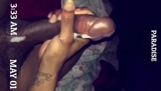 Thick Black Beast Erupts in Searing Solo Climax – HotGayXXX